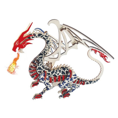 Woodcraft Dřevěné 3D puzzle Drak