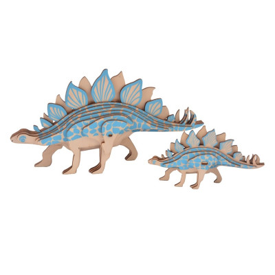 Woodcraft Dřevěné 3D puzzle Stegosarus 2 v 1