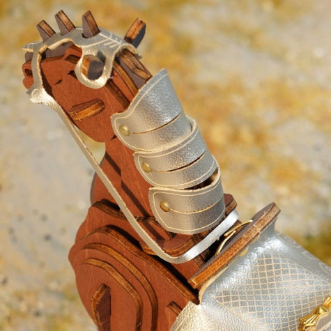 RoboTime 3D dřevěná skládačka Bojovný kůň ~ 2