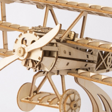 RoboTime 3D dřevěná skládačka Historické letadlo Historické letadlo ~ 2