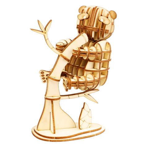 RoboTime Dřevěné 3D puzzle Panda ~ 1