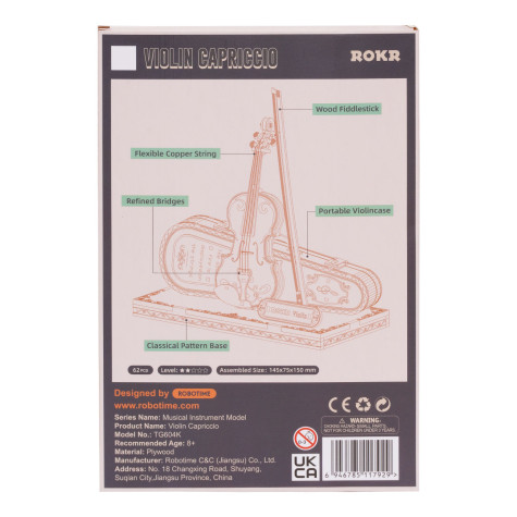 RoboTime 3D dřevěná skládačka Viola ~ 6