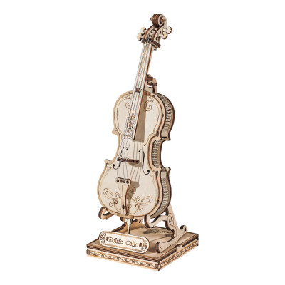 RoboTime 3D dřevěná skládačka Violoncello