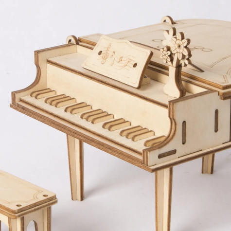 RoboTime 3D dřevěná skládačka Velké piano ~ 2