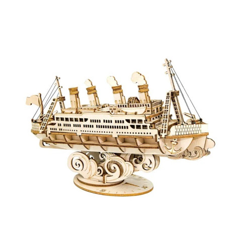 RoboTime 3D dřevěná skládačka Zaoceánský parník ~ 2
