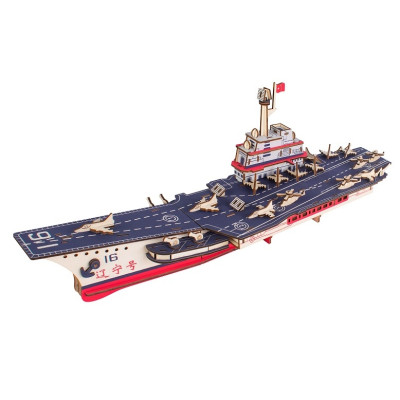 Woodcraft Dřevěné 3D puzzle Letadlová loď Liaoning