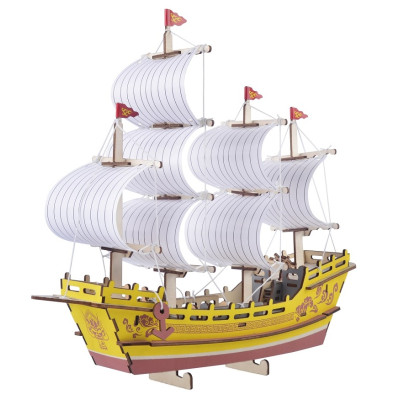 Woodcraft Dřevěné 3D puzzle Obchodní loď