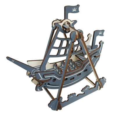 Woodcraft Dřevěné 3D puzzle Pirátská houpačka