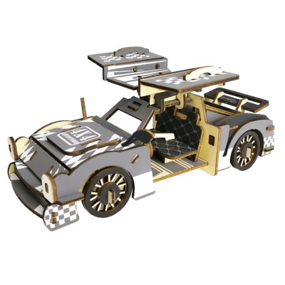 Woodcraft Dřevěné 3D puzzle Sportovní auto