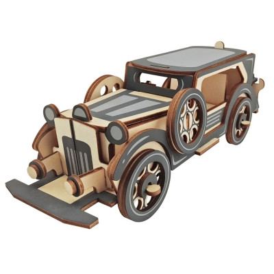 Woodcraft Dřevěné 3D puzzle Stará limuzína