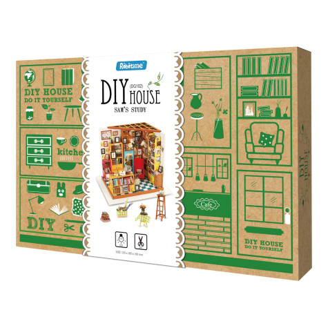 RoboTime 3D puzzle Miniatura domečku Samova studovna ~ 4