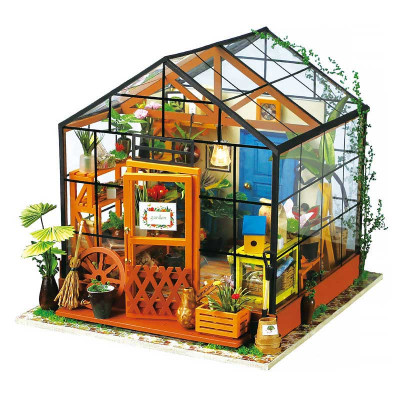 RoboTime 3D puzzle Miniatura domečku Květinový skleník