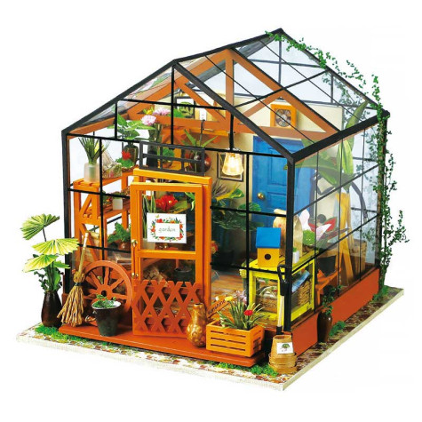RoboTime 3D puzzle Miniatura domečku Květinový skleník ~ 1
