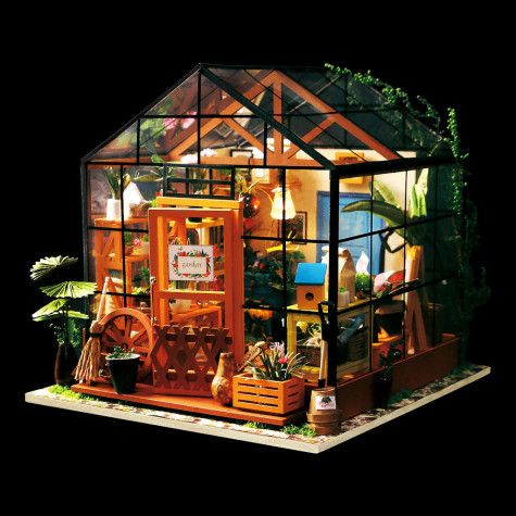 RoboTime 3D puzzle Miniatura domečku Květinový skleník ~ 10