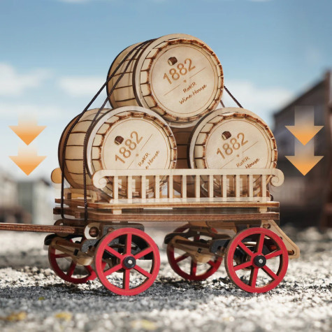 RoboTime 3D dřevěná mechanická skládačka Parní stroj ~ 3