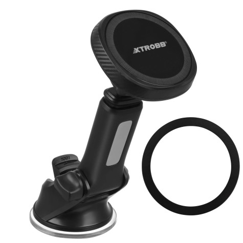 Magnetický držák na telefon do auta s přísavkou černý Xtrobb 28175 ~ 1