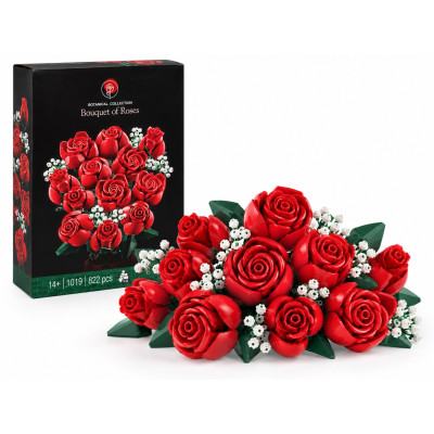 Botanical Bouquet of Roses stavebnice růže 822 ks