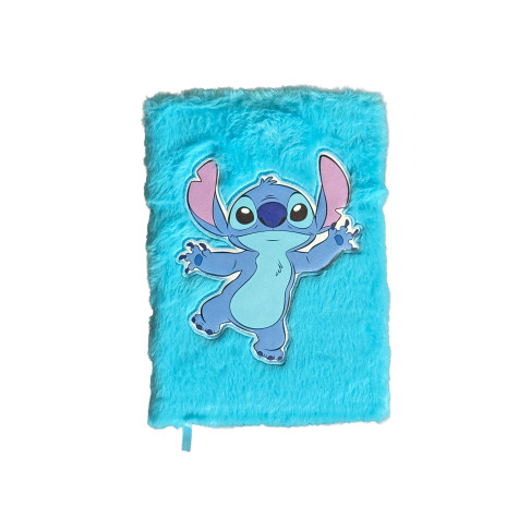 Zápisník modrý plyšový Lilo a Stitch 22x16cm 80stran ~ 2