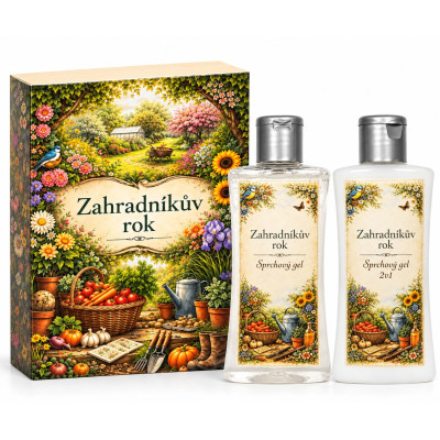 Kosmetická sada kniha - Zahradníkův rok