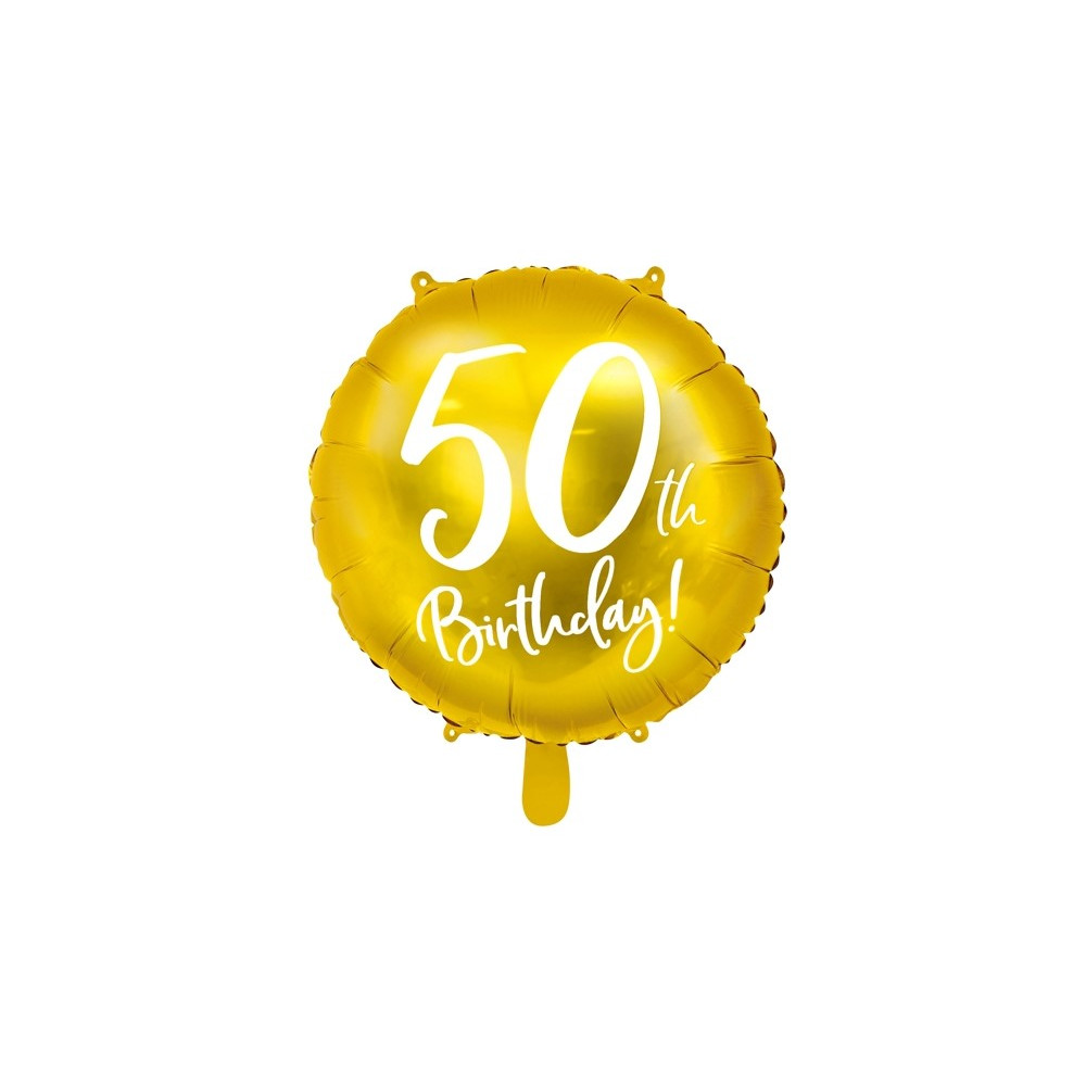 Foliový balónek zlatý - 50. narozeniny