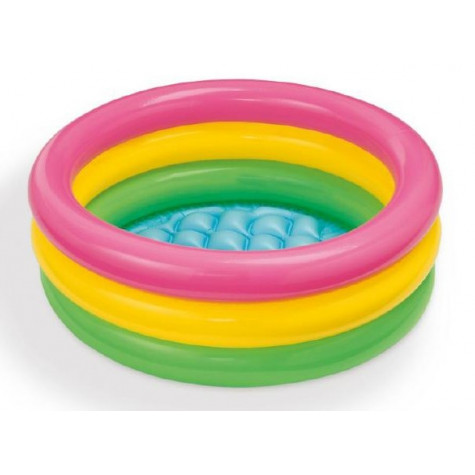 Intex 57107 Bazén dětský tříbarevný nafukovací dno 61x22cm ~ 2