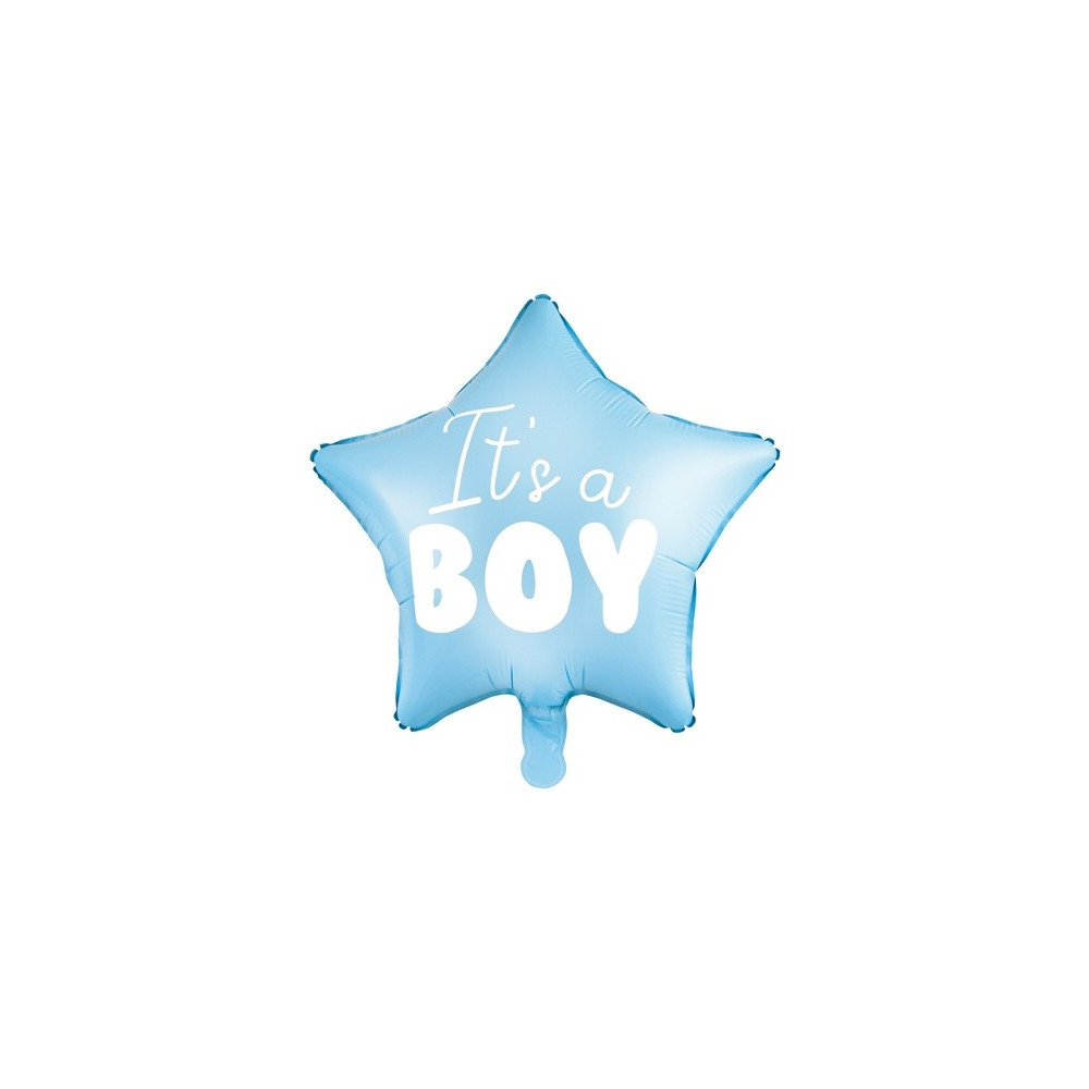 Fóliový balónek hvězda 45 cm - It´s a boy modrý