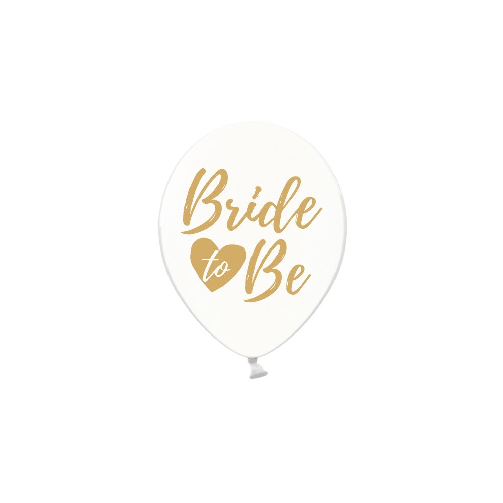 Balónky Bride to Be 6 ks - zlatý