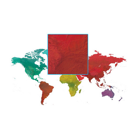 Stírací mapa světa - česká verze Deluxe XL - tmavěmodrá ~ 13