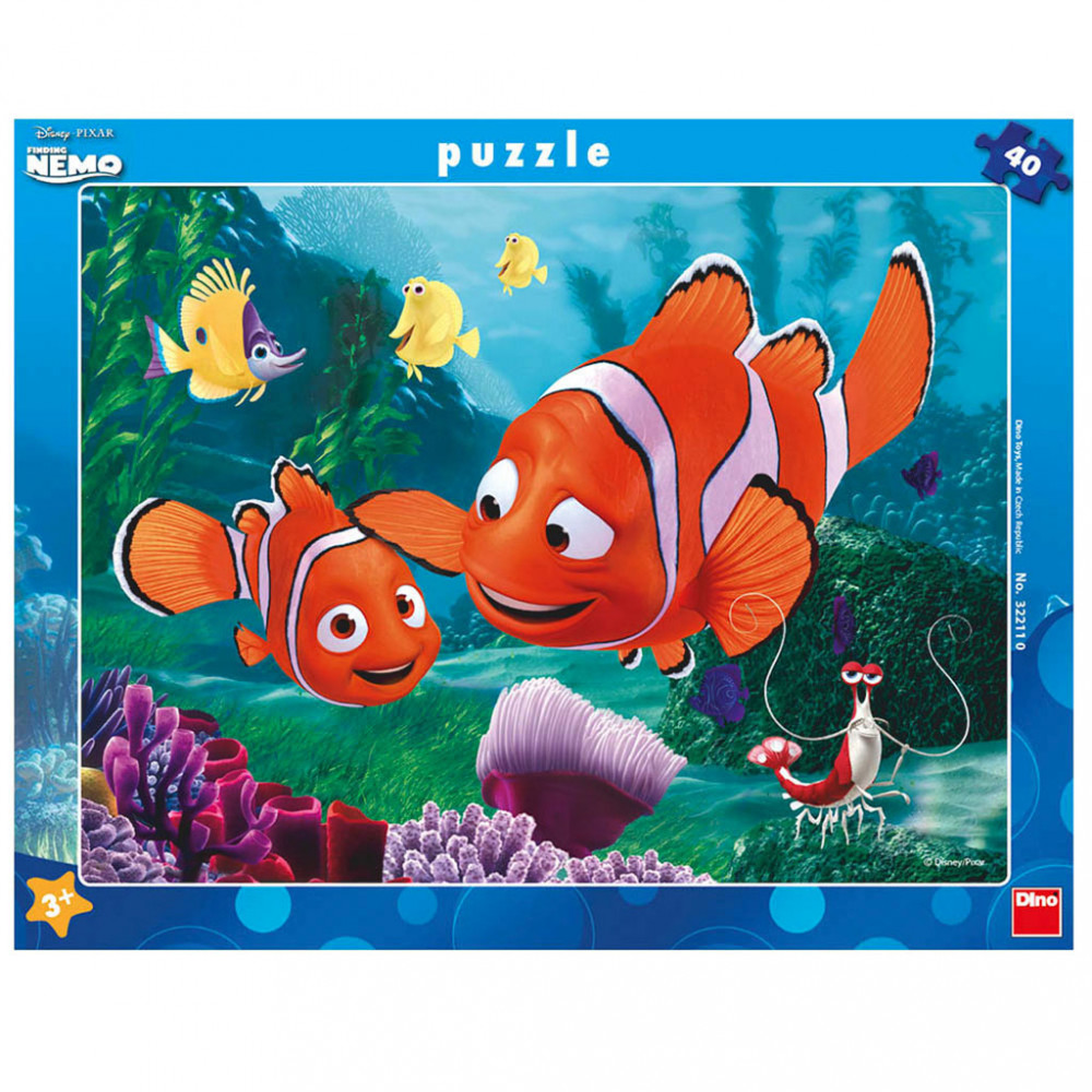 Dino Nemo v bezpečí deskové puzzle 40 dílků