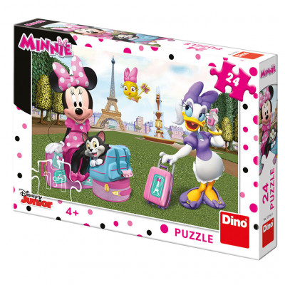 Dino Minnie v Paříži puzzle 24 dílků