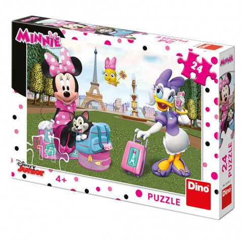 Dino Minnie v Paříži puzzle 24 dílků