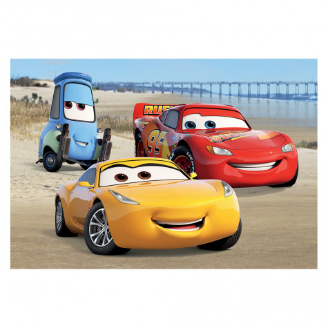 Dino Cars 3: Na pláži puzzle 24 dílků ~ 2