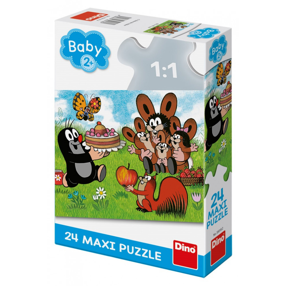 Dino Krtek: Narozeniny maxi puzzle 24 dílků