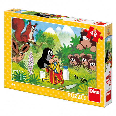 Dino Krtek a svačina puzzle 48 dílků