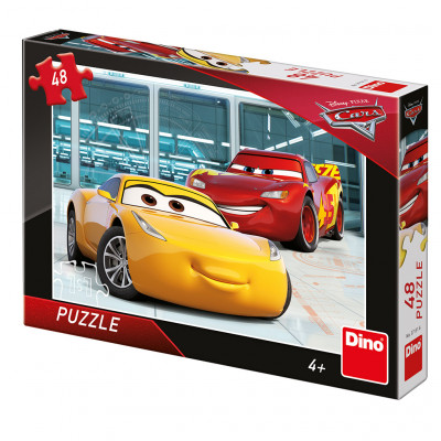 Dino Cars 3: Příprava puzzle 48 dílků