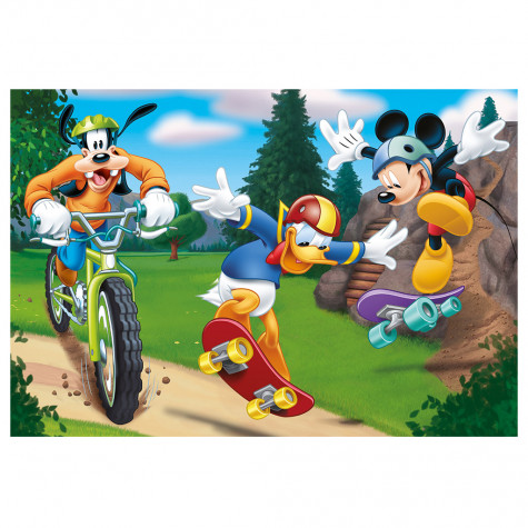 Dino Mickey sportuje puzzle 2x77 dílků