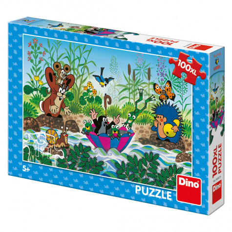 Dino Krtečkova plavba puzzle 100XL dílků