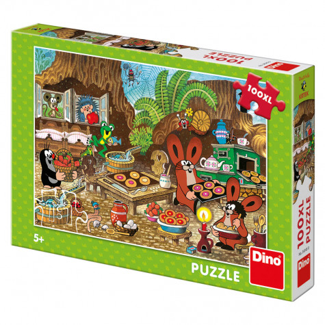 Dino Krtek v kuchyni puzzle 100XL dílků