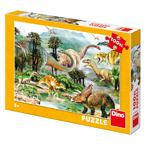 Dino Život dinosaurů puzzle 100XL dílků