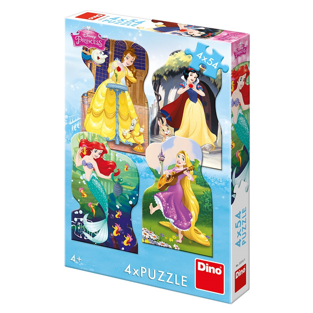 Dino Princezny a kamarádi puzzle 4x54 dílků