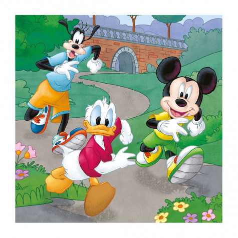 Dino Mickey a Minnie sportovci puzzle 3x55 dílků