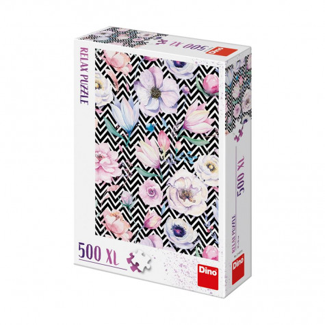 Dino Květy relax puzzle 500XL dílků