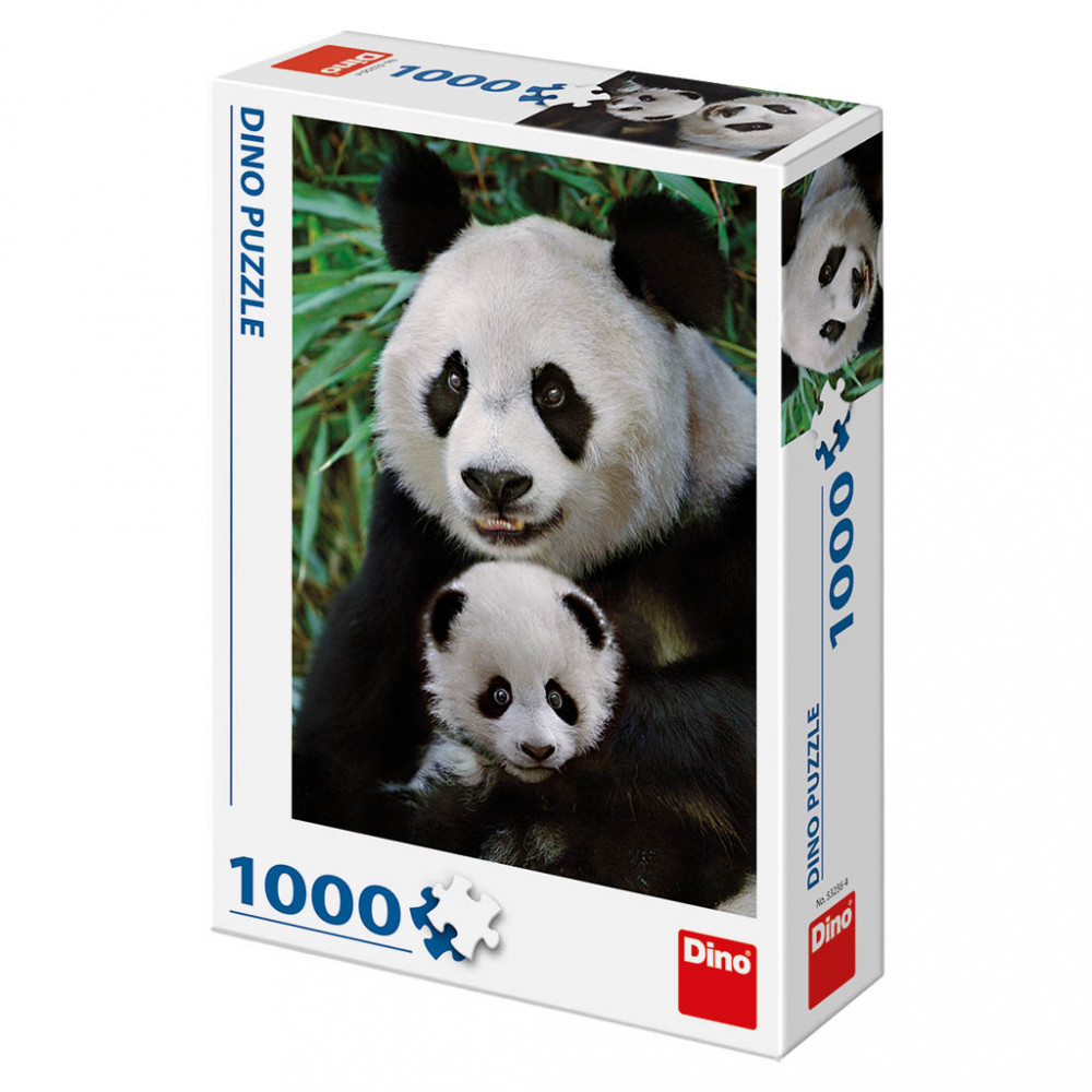 Dino Pandí rodina puzzle 1000 dílků