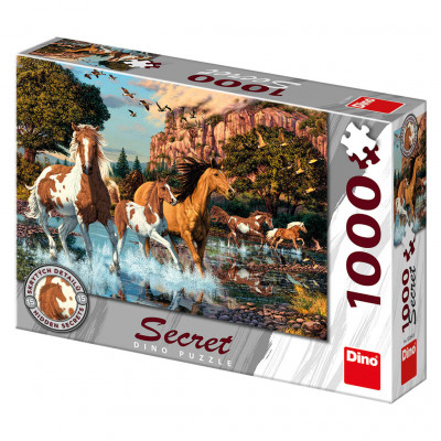 Dino Koně secret collection puzzle 1000 dílků