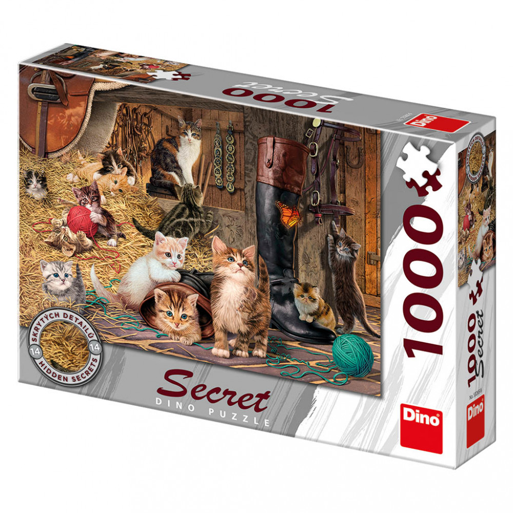 Dino Kočičky secret collection puzzle 1000 dílků