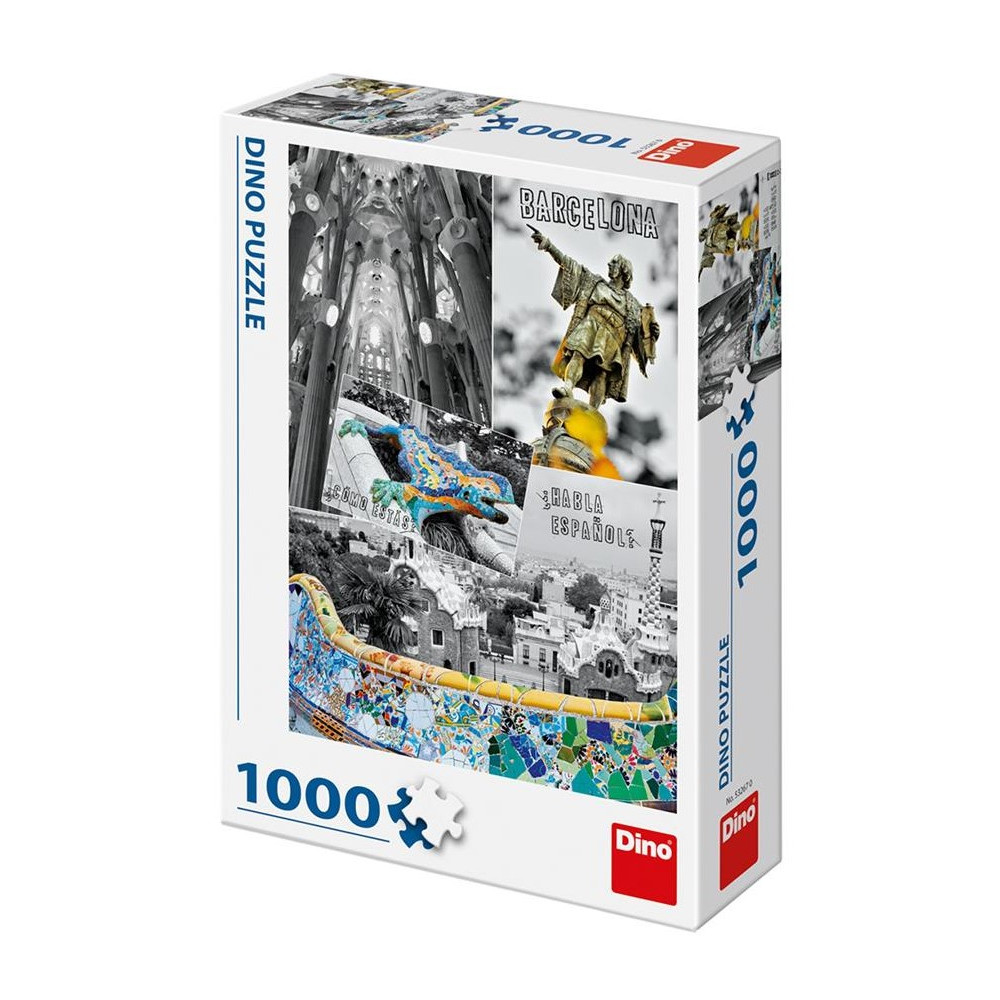Dino Barcelona koláž puzzle 1000 dílků
