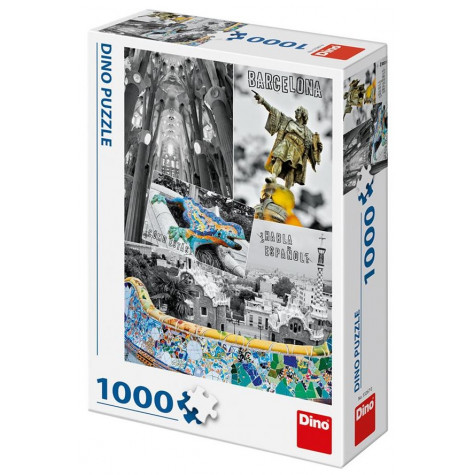 Dino Barcelona koláž puzzle 1000 dílků