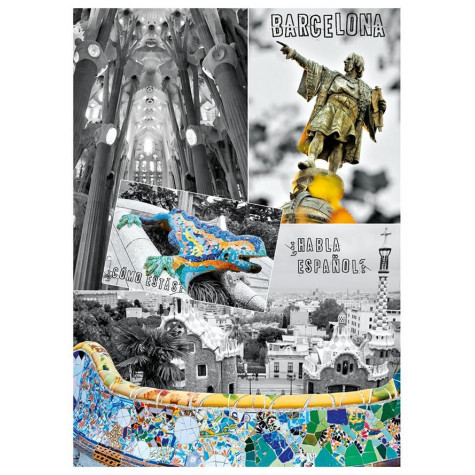 Dino Barcelona koláž puzzle 1000 dílků ~ 2