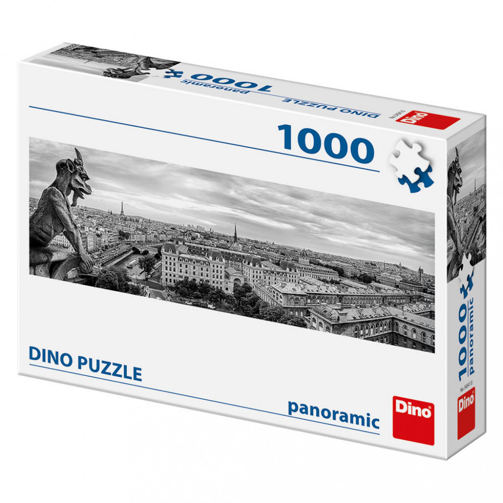 Dino Chrlič v Paříži panoramic puzzle 1000 dílků