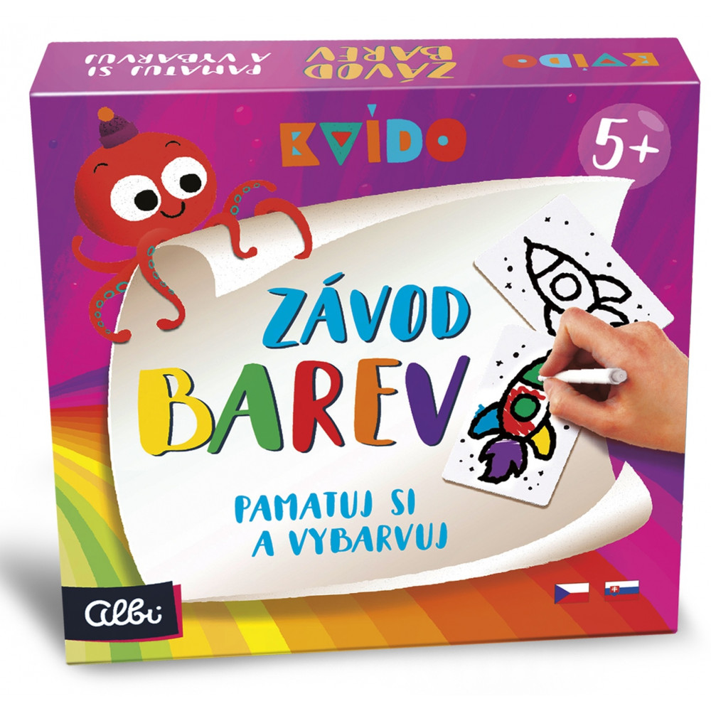 Albi Kvído - Závod barev - Pamatuj si a vybarvuj